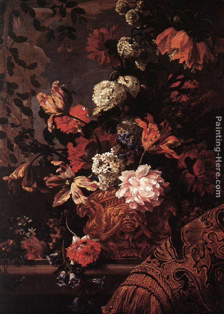 Flowers painting - Jean-Baptiste Monnoyer Flowers art painting